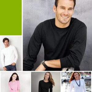 180g 100% Cotton Regular Shoulder Long-Sleeve T-Shirt