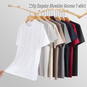 220 GSM Sorona T-Shirt with Set-in Shoulder#LS025-192